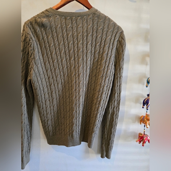 Polo by Ralph Lauren Olive Cardigan Sweater - Picture 6 of 8